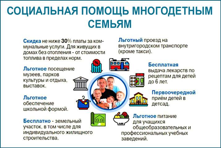 Новые налоговые льготы многодетным семьям в москве в 2019 году и другие различные льготы и субсидии