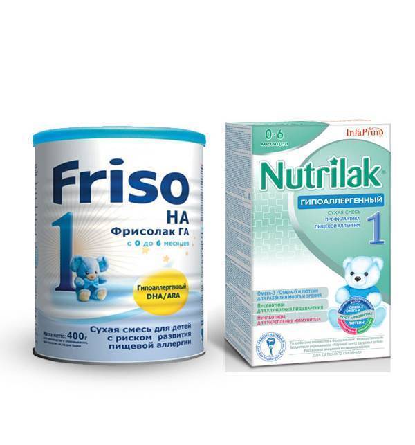 Гипоаллергенные молочные смеси для детей - молочные смеси при пищевой аллергии