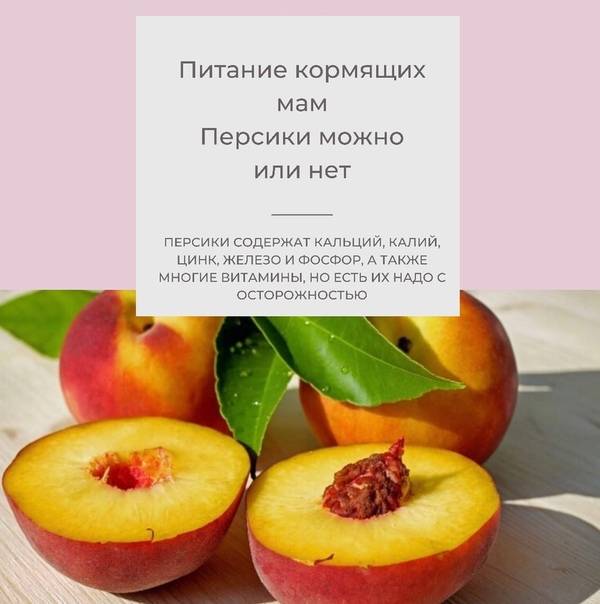 Персики (нектарины) при грудном вскармливании