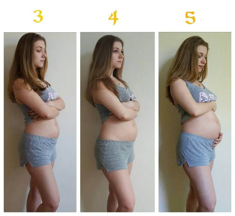 На каком сроке беременности начинает расти грудь?