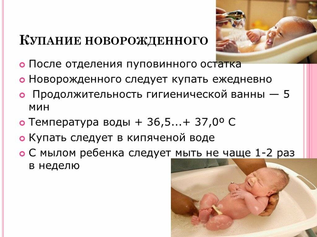 Оптимальное время для водных процедур, или когда лучше купать новорожденного ребенка