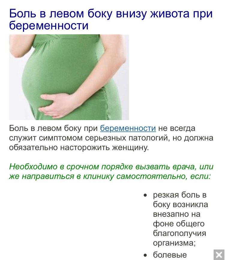 Симптомы болезни - боли на поздних сроках беременности