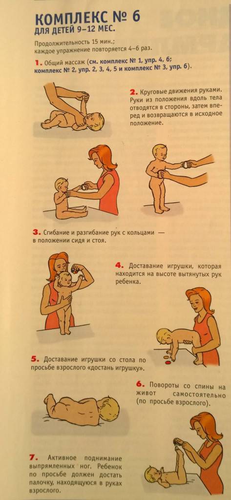 Массаж ребёнку в 8 месяцев