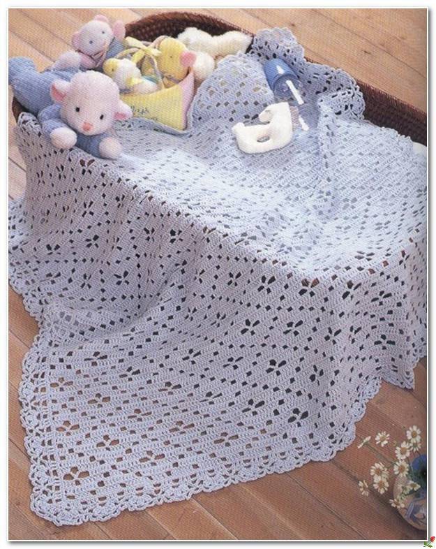 Вязаные одеяла для новорожденных