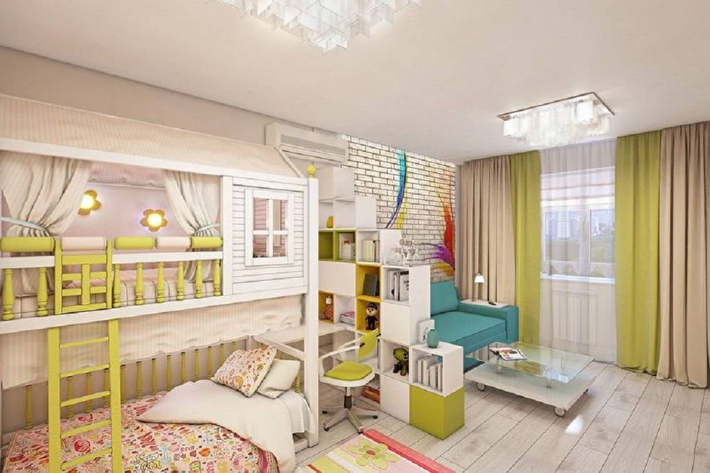 Однокомнатная квартира для семьи с двумя детьми - уютный дом