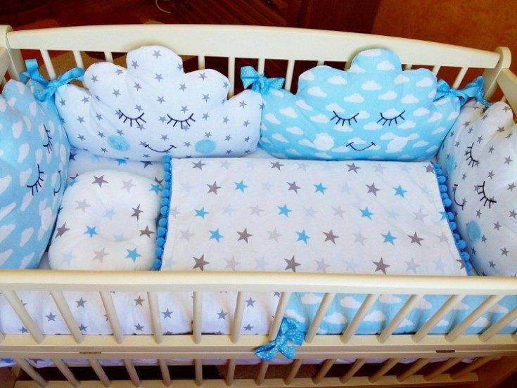 Бортики в кроватку для новорожденных своими руками