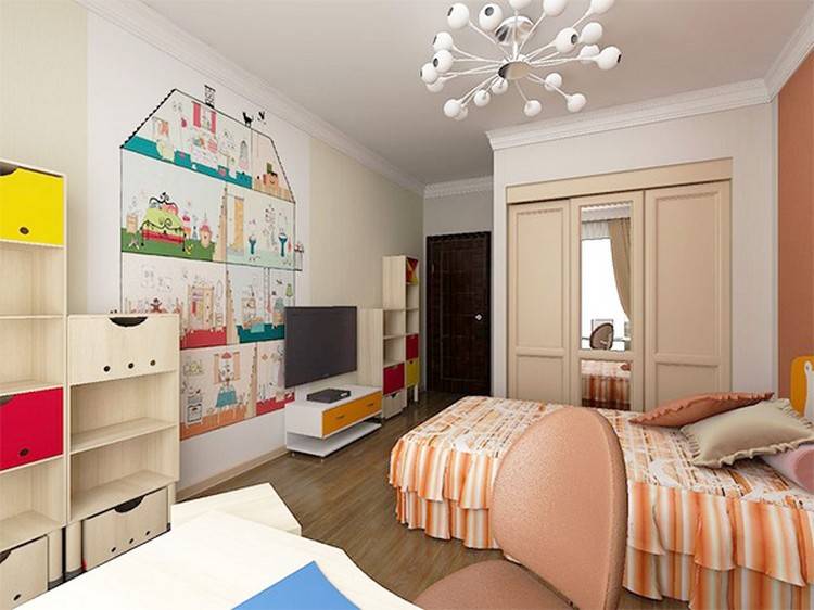 Однокомнатная квартира с детской, грамотное обустройство с фото