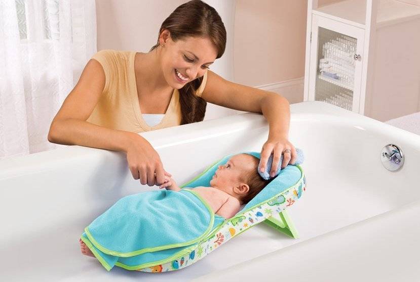 Все о гамаках для новорожденного младенца: купание в ванночке с детским гамаком