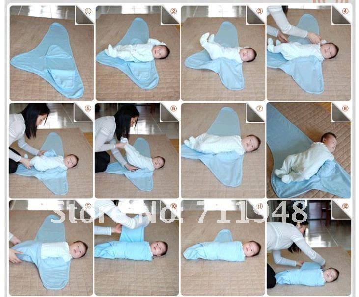 Как пеленать новорожденного: пошаговые фото и видео
