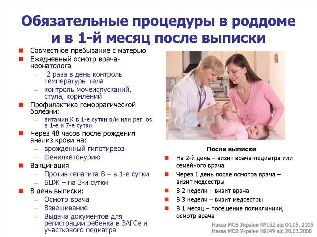 Критерии выписки родильниц и новорожденных из родильного дома. - alexmed.info