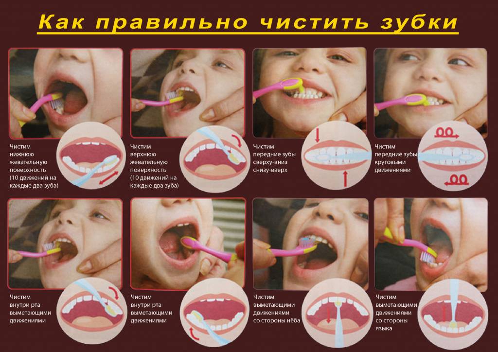 Как правильно чистить зубы детям, порядок чистки зубов