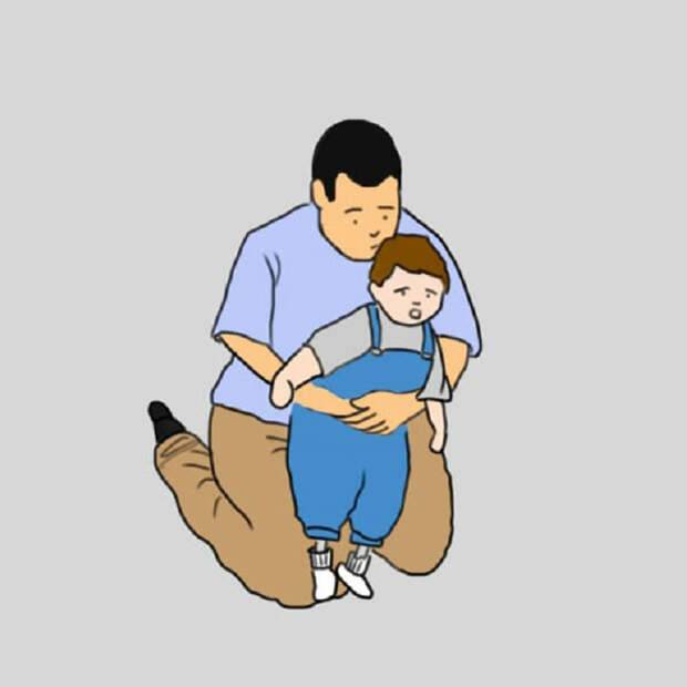 Человек подавился: первая помощь – напоправку