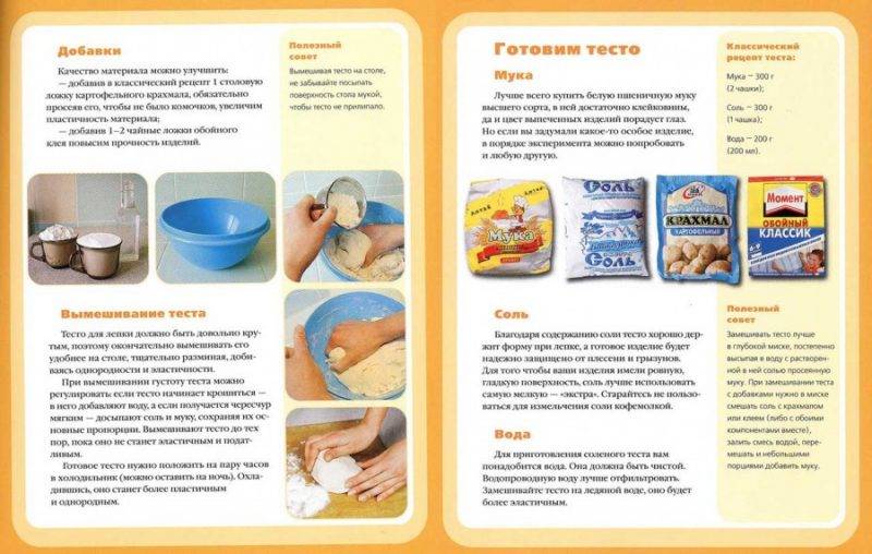 Как сделать соленое тесто для лепки своими руками - простая инструкция с описанием