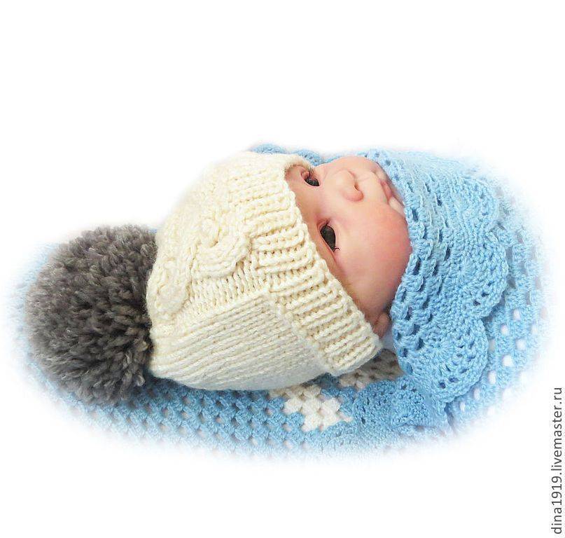 Как правильно связать теплую зимнюю шапочку для новорожденного мальчика и девочки