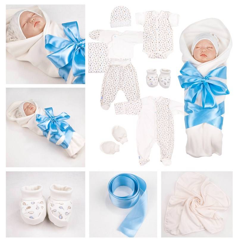 Одежда для новорожденного на выписку из роддома: модные комплекты по сезону