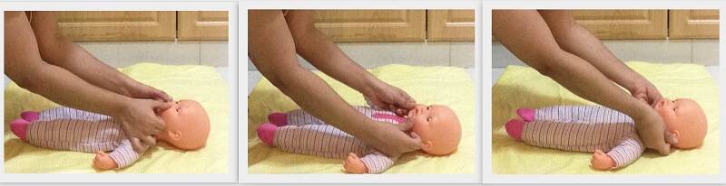 Гимнастические упражнения и массаж детей от 4 до 6 месяцев