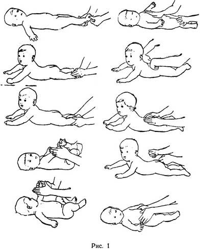 Приёмы массажа детей до 1 года