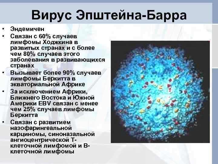 Вирус барра симптомы