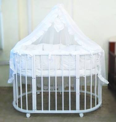 Круглая кроватка-трансформер для новорождённых: для тех, кто ценит комфорт и многофункциональность