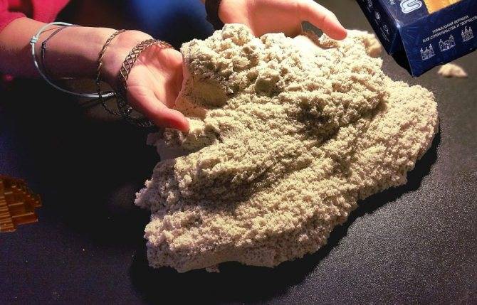 Слайм из кинетического песка своими руками: ингредиенты и рецепты
