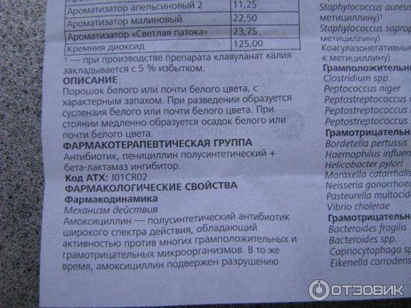 Оспамокс: инструкция по применению, цена, отзывы для детей - medside.ru