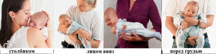 Как держать новорожденного столбиком после кормления: пошаговая инструкция