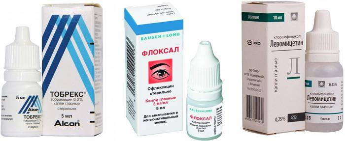 Глазные капли с антибиотиком широкого спектра действия