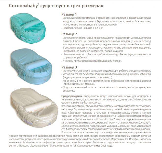 Кокон для новорожденных: обзор матрасов и отзывы | виды | mattrasik.ru