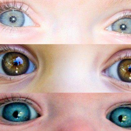 Когда меняется цвет глаз у новорожденных детей, во сколько месяцев изменяется у младенцев