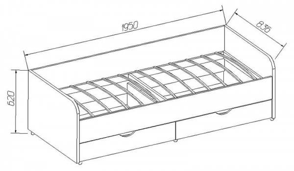 Детская кроватка стандартных размеров: обзор размерного ряда с фото