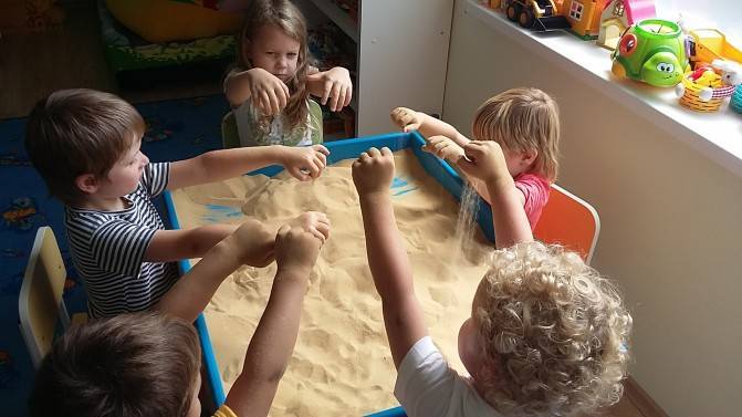 Развивающее занятие с применением песочной терапии для детей 4–5 лет