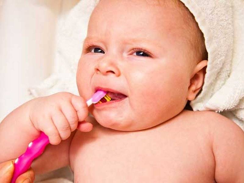 Обычный порядок прорезывания зубов у детей