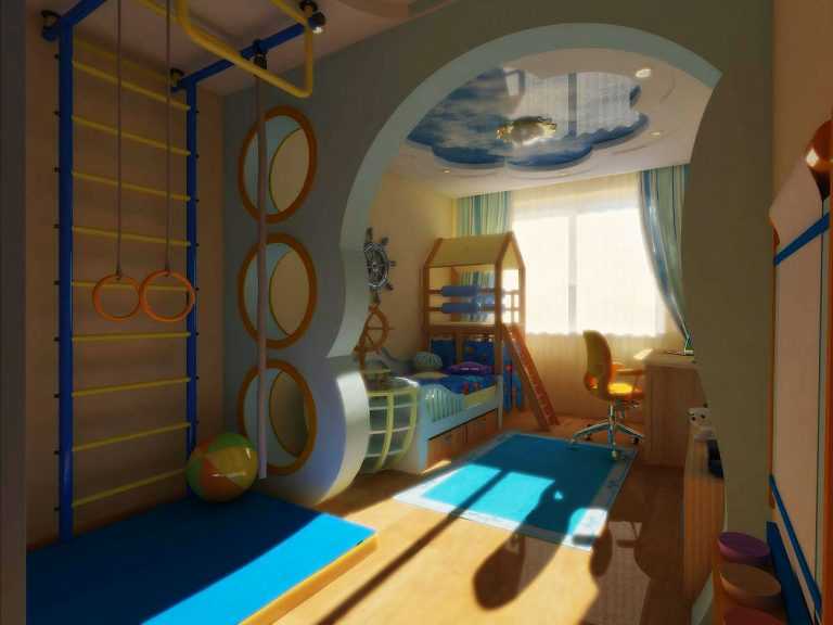 Дизайн детской с балконом