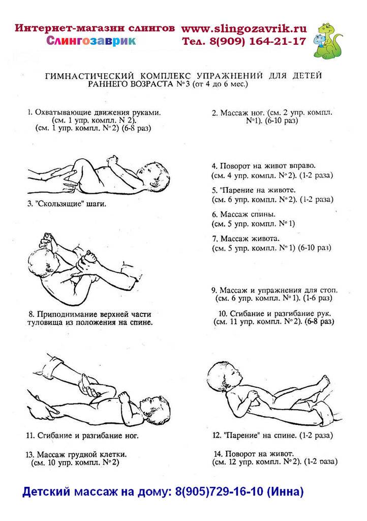 Техника массажа для новорожденных от 0 месяцев