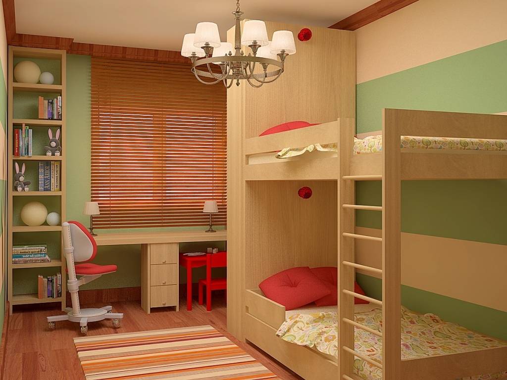 Дизайн комнаты для двух подростков (мальчиков, девочек или разнополых детей) в современном стиле